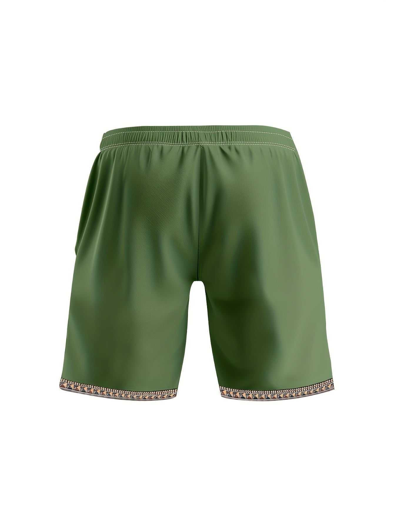 Jorveth | Heren Shorts Met Etnische Totemprint - Casual, Lichtgewicht, Taille met Koord