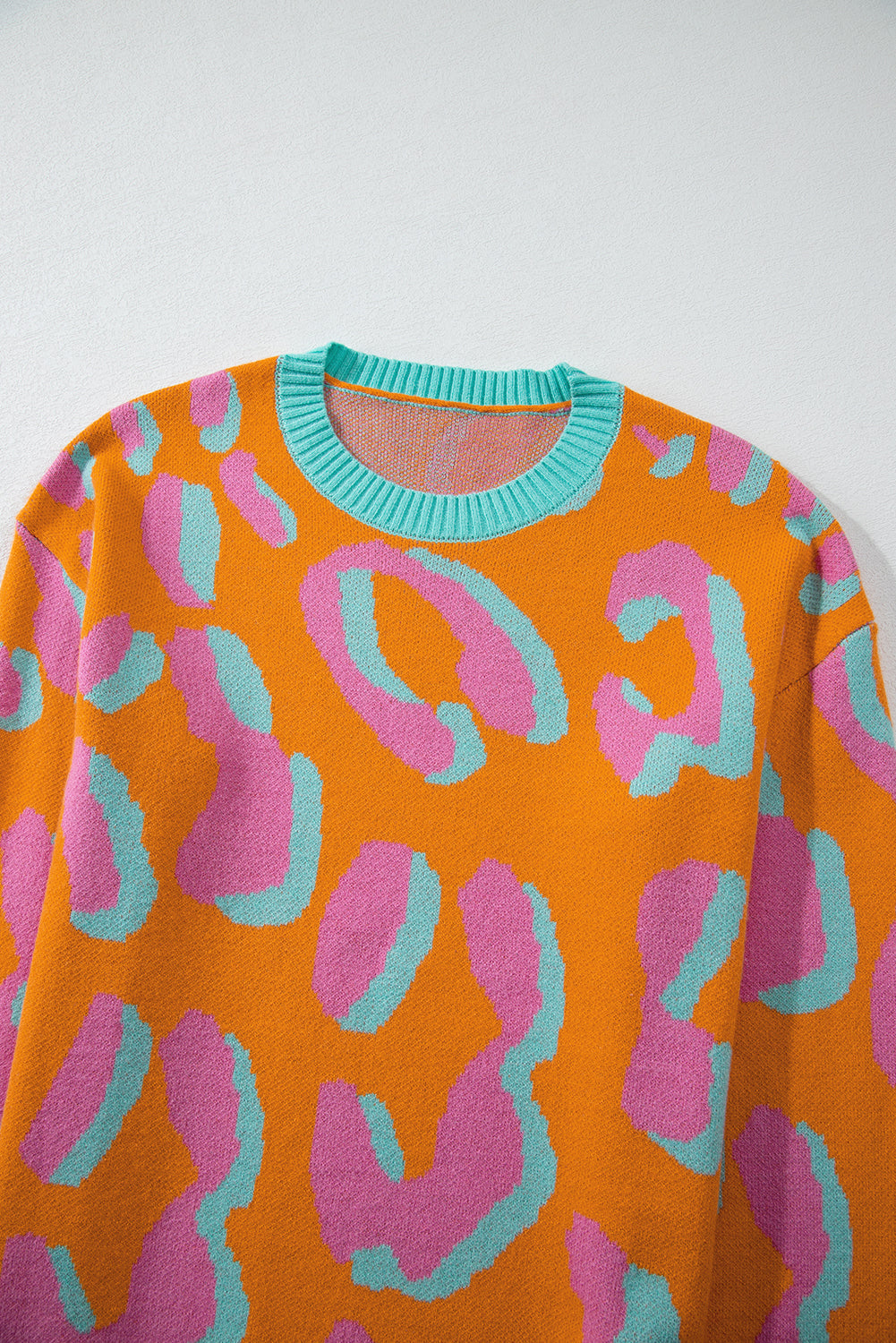 Brynoria | Gebreide Colorblock Trui - Sweater met ronde hals, geribde zoom en lange mouwen