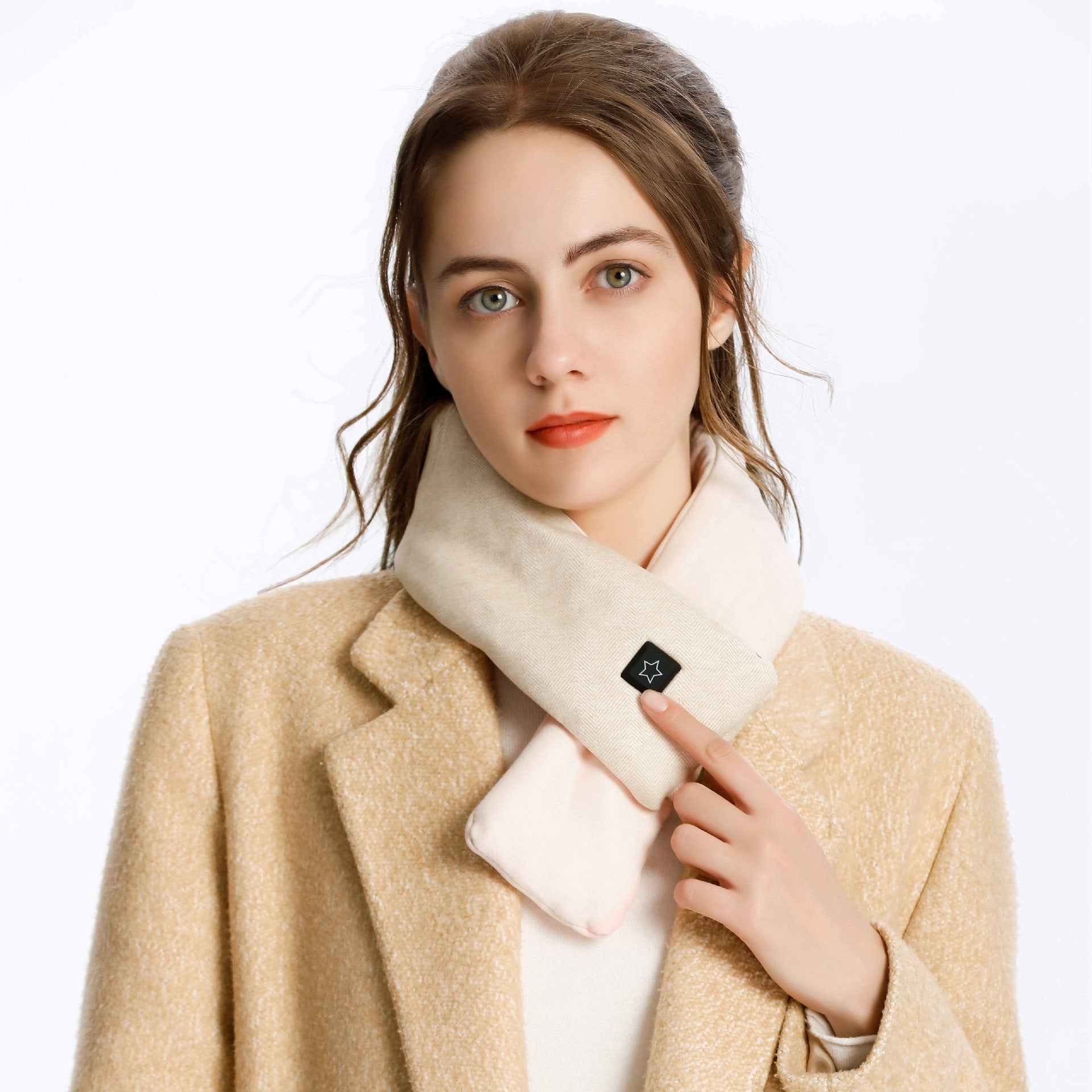 ThermaScarf | Elektrisch verwarmde sjaal – USB-oplaadbare nekwarmer, zachte wintersjaal