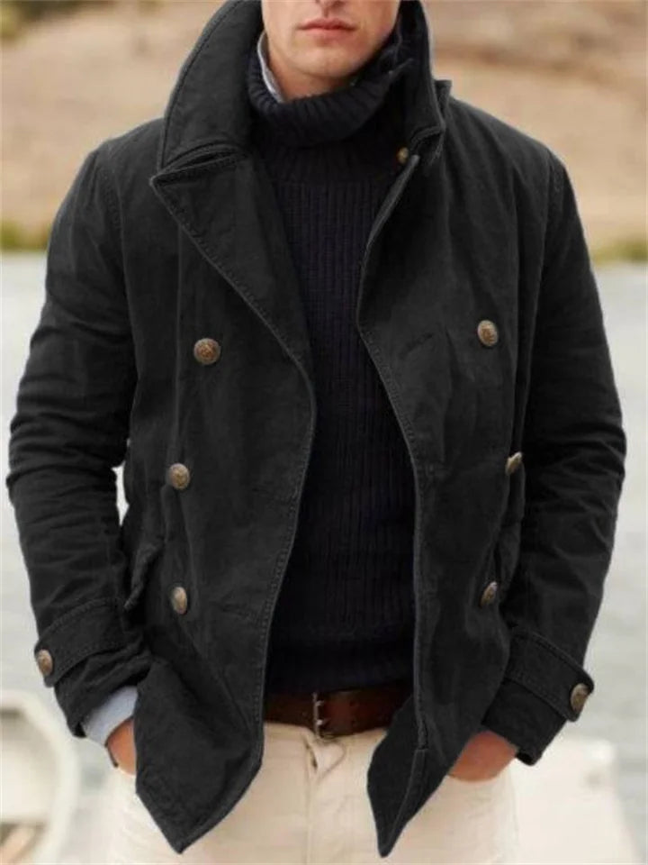 Eronel | Casual double breasted jas – stijlvolle lichtgewicht blazer met slim fit en ademend materiaal
