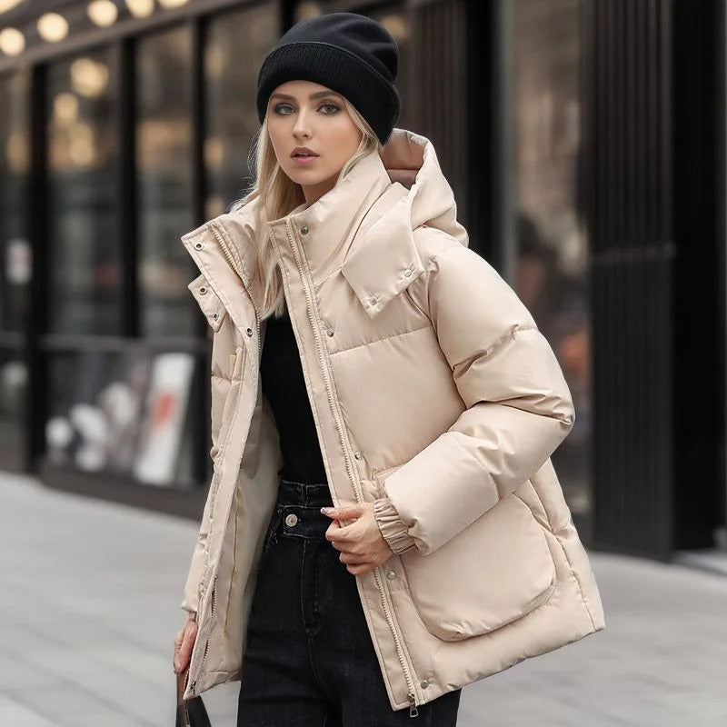 Delwyn | Stormproof pufferjas – Winddichte, waterdichte winterjas met capuchon en isolatie