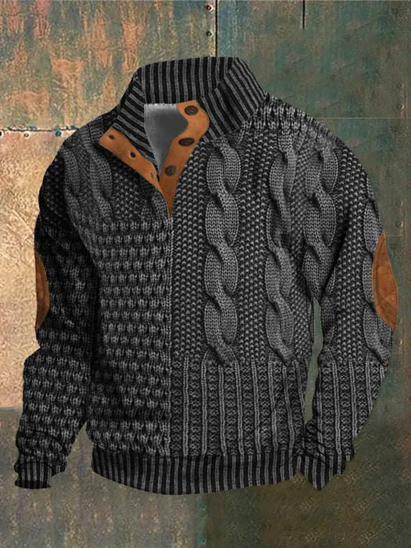 Emilson | Warme wintertrui – Gebreide trui met structuur, casual en stijlvolle pullover voor koud weer