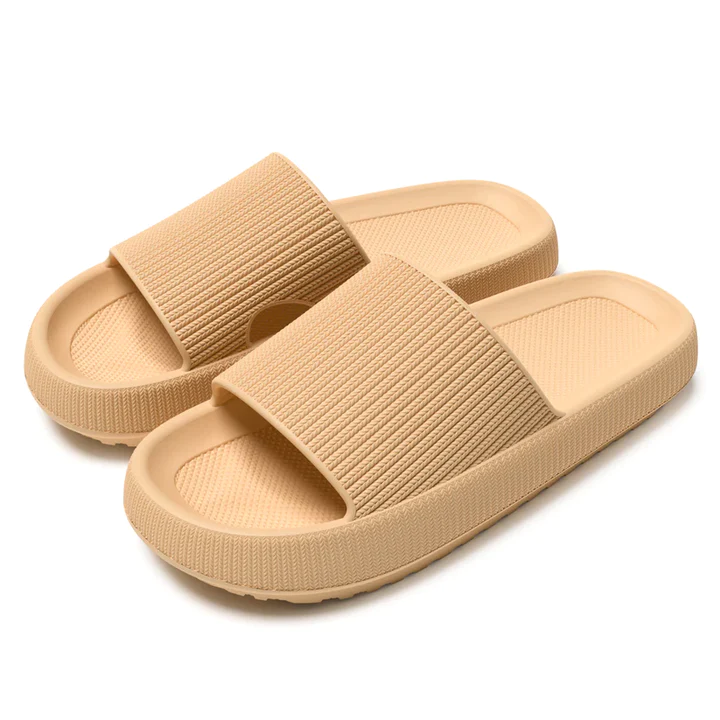PuffWalk | Traagschuim teenslippers - Zachte en ondersteunende sandalen van marshmallow