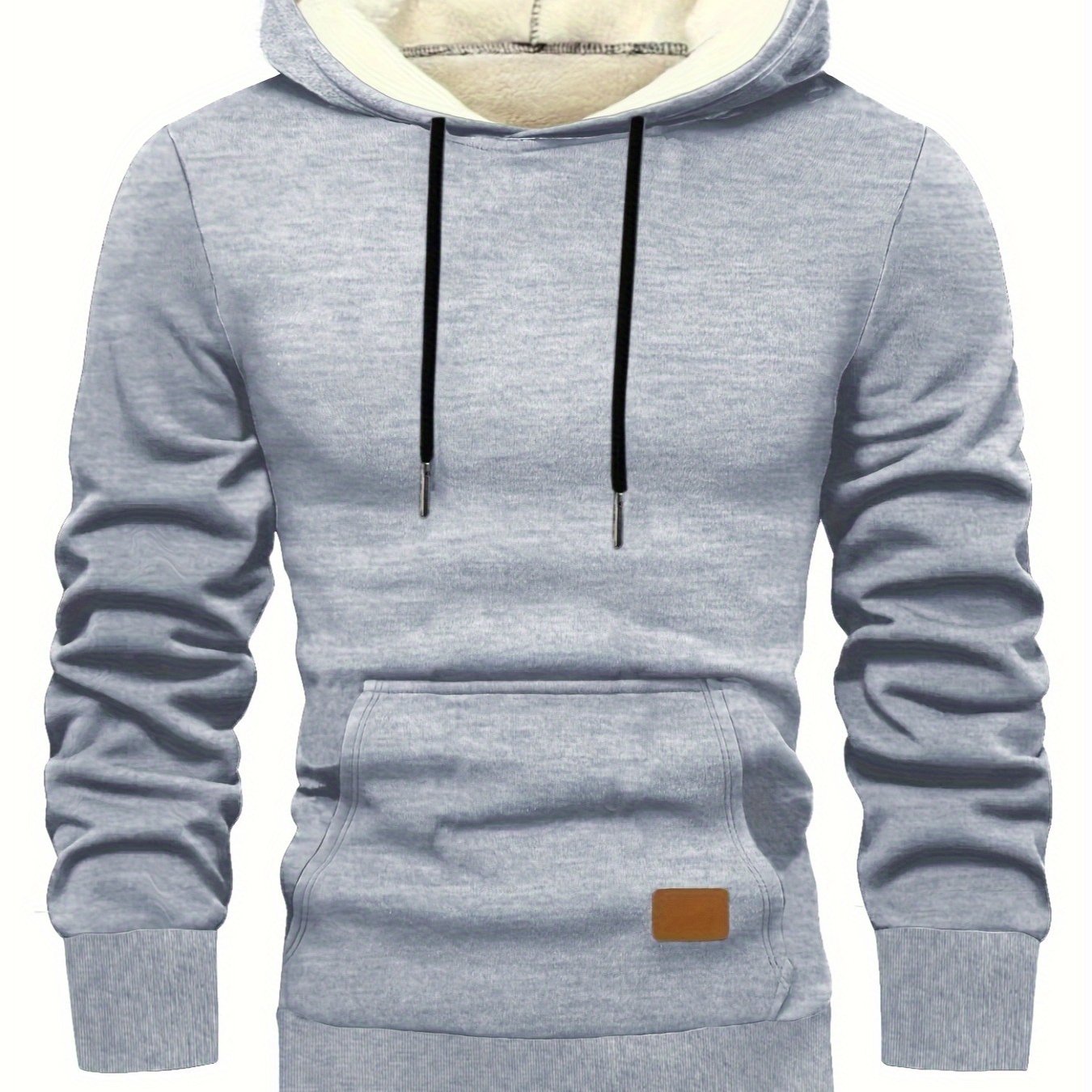 Xystus | Herenhoodie met fleecevoering – Warme wintertrui met capuchon en trekkoord