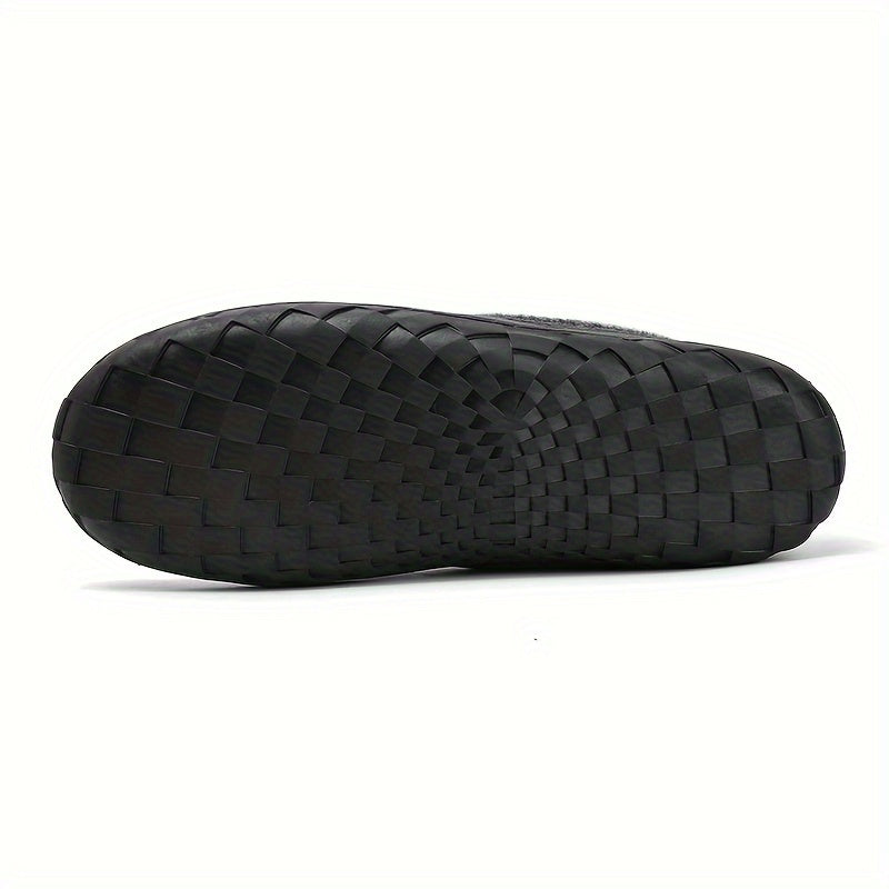 Furrion | Herenloafers met bontvoering – Instap slippers met traagschuim, casual herfst-/winterschoenen