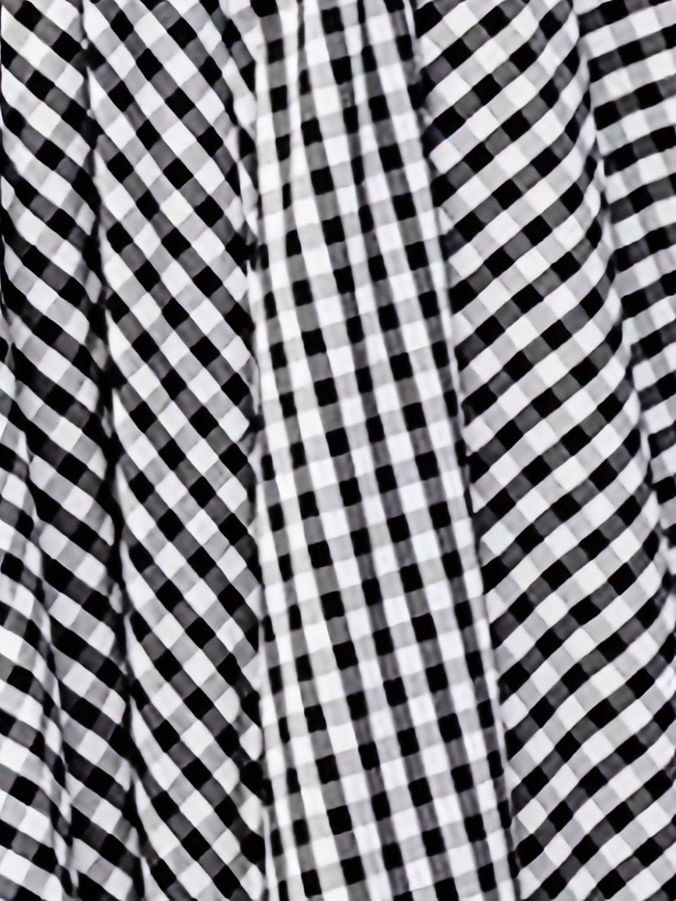 Mirthea | Gingham midirok voor dames - hoge taille, vloeiende A-lijn, elegant en lichtgewicht