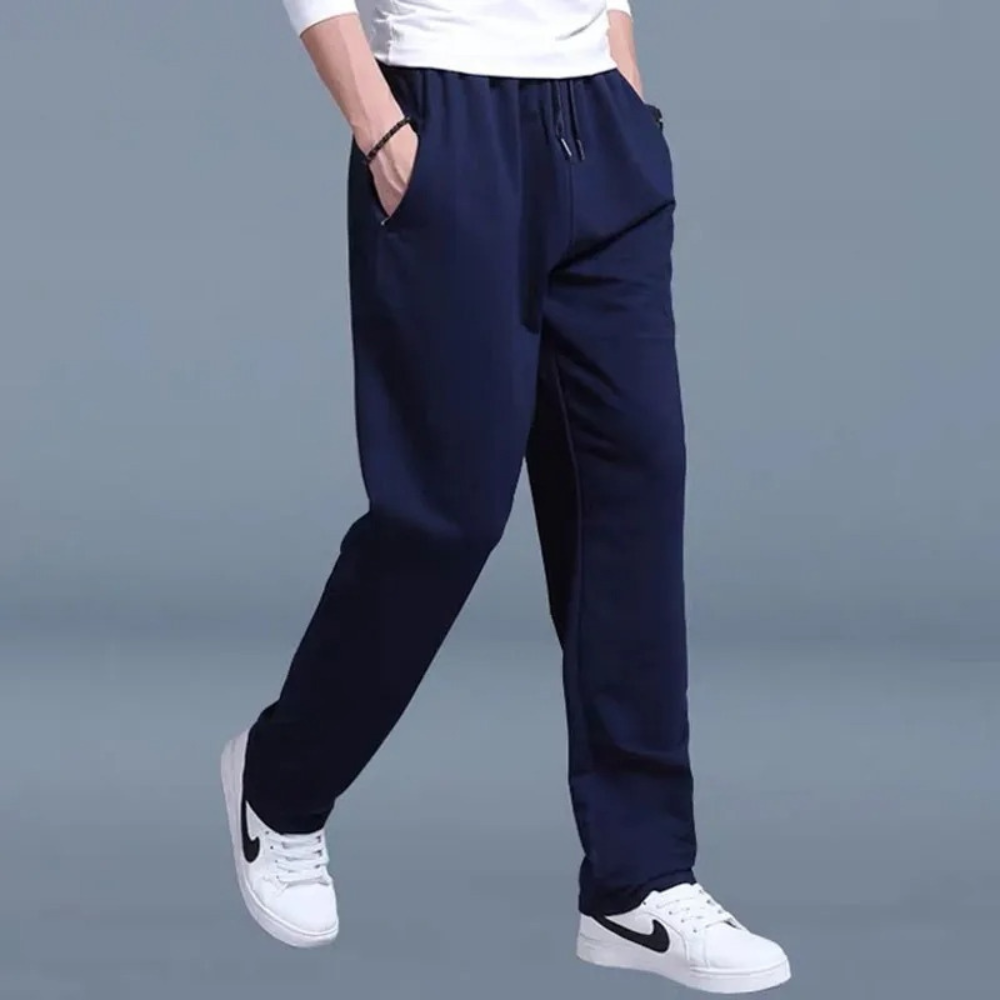 Syric | Katoenen joggingbroek voor heren - Ademende Slim Fit Sweatbroek met koord in de taille