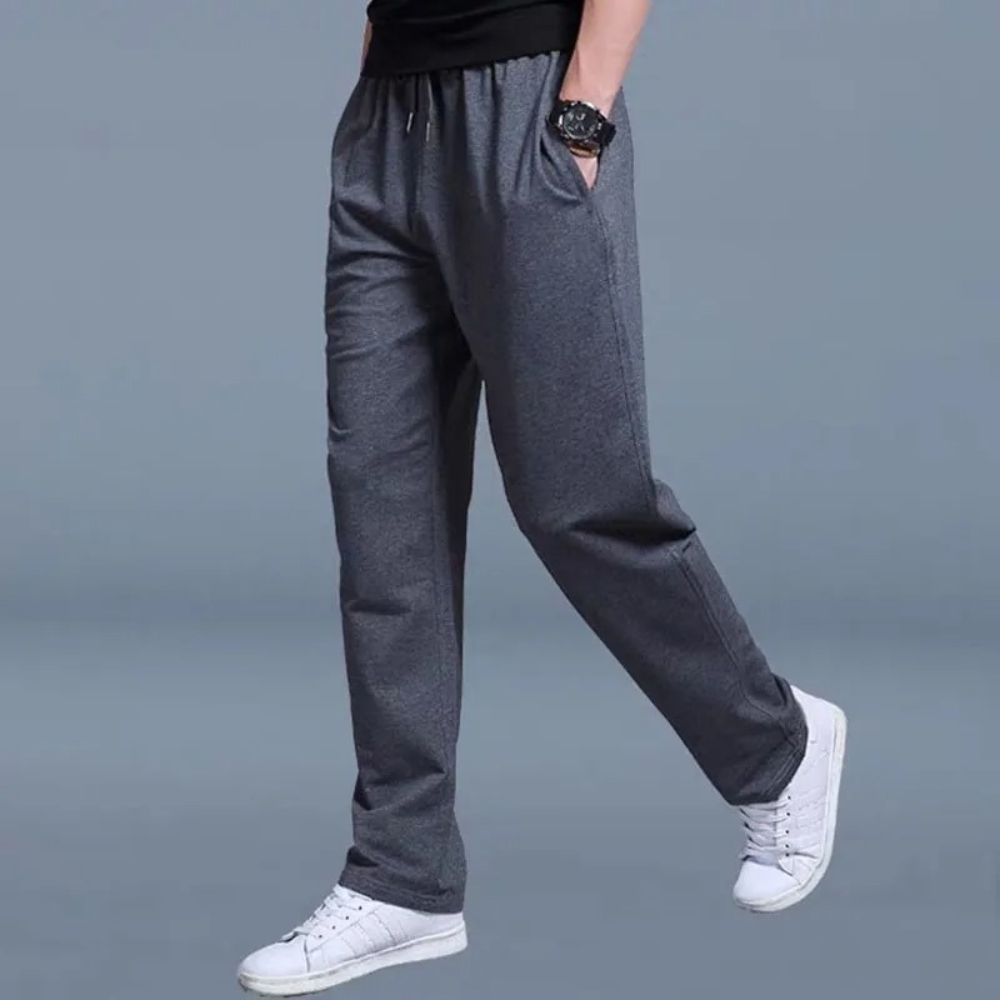 Syric | Katoenen joggingbroek voor heren - Ademende Slim Fit Sweatbroek met koord in de taille