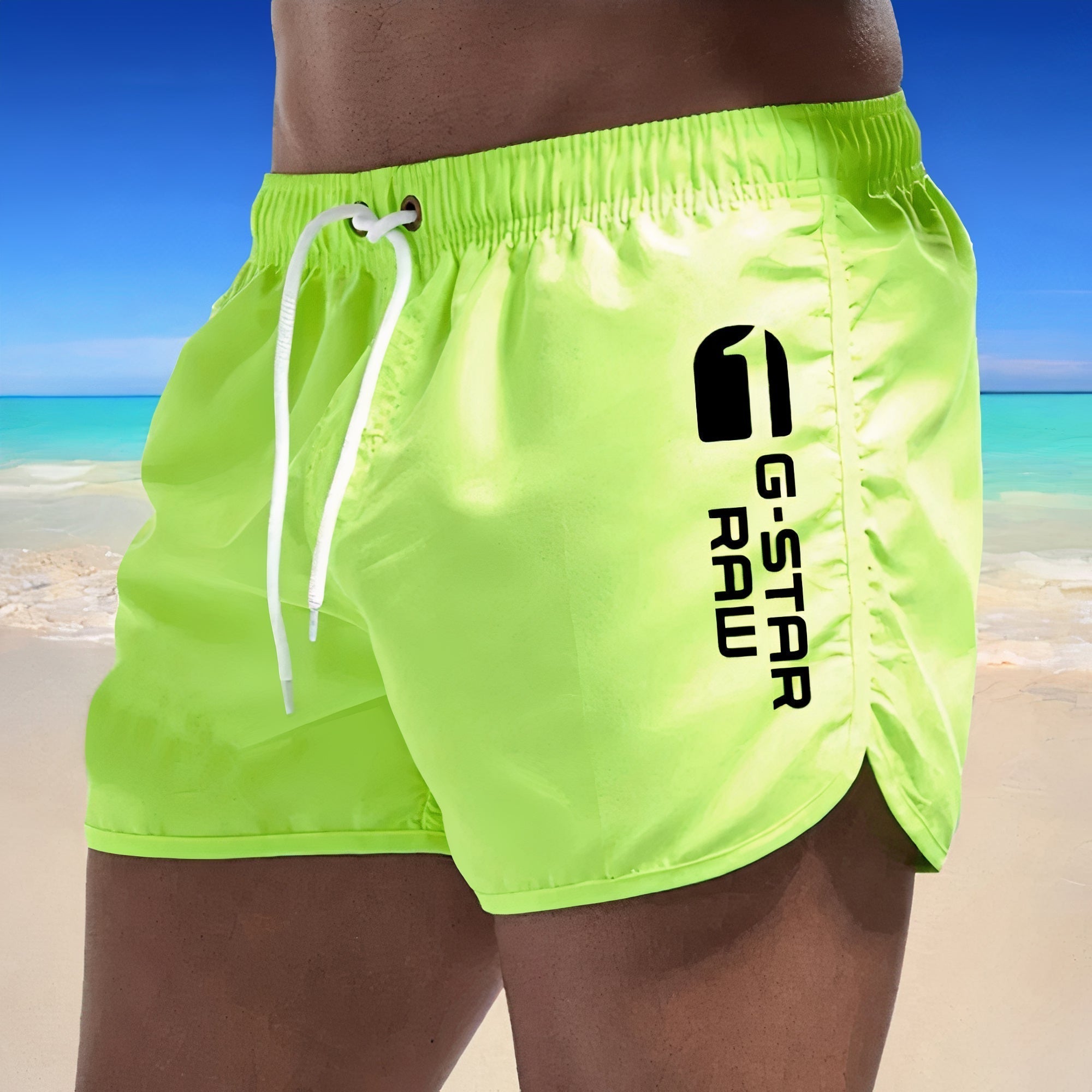 Aistis | Sneldrogende zwembroek voor heren - lichtgewicht, elastische taille, voor strand & sport