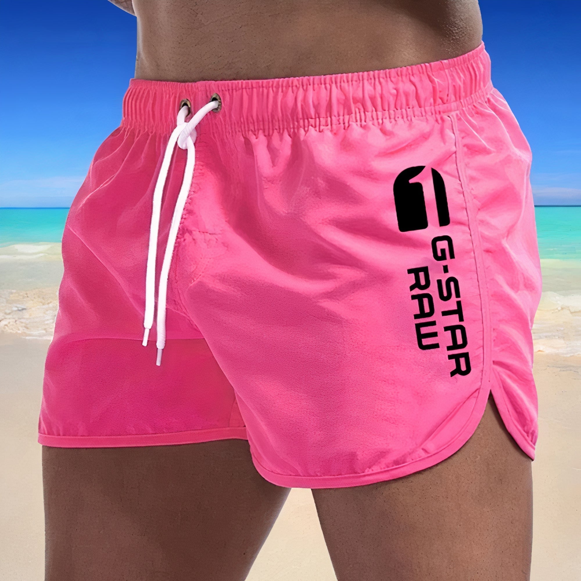 Aistis | Sneldrogende zwembroek voor heren - lichtgewicht, elastische taille, voor strand & sport