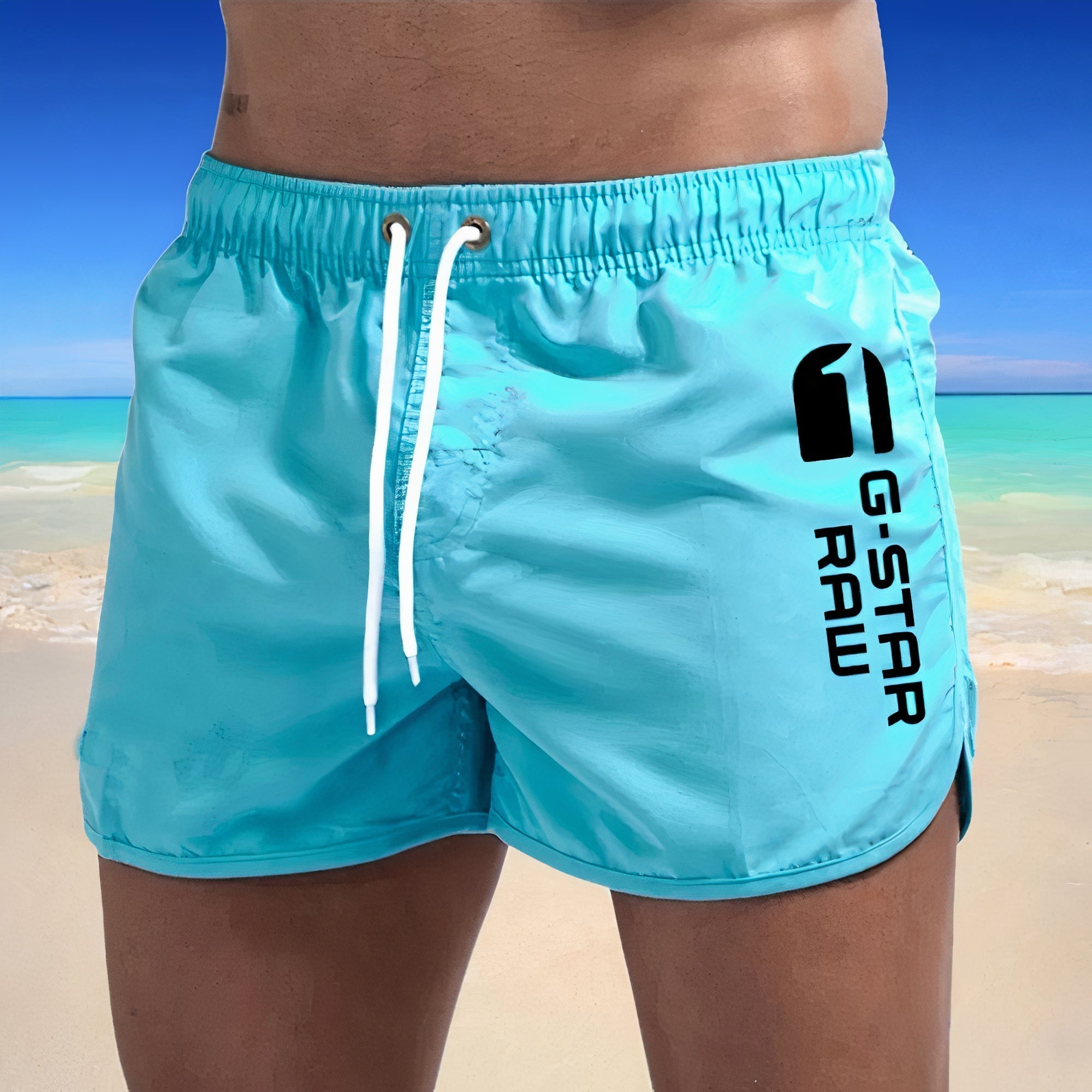 Aistis | Sneldrogende zwembroek voor heren - lichtgewicht, elastische taille, voor strand & sport