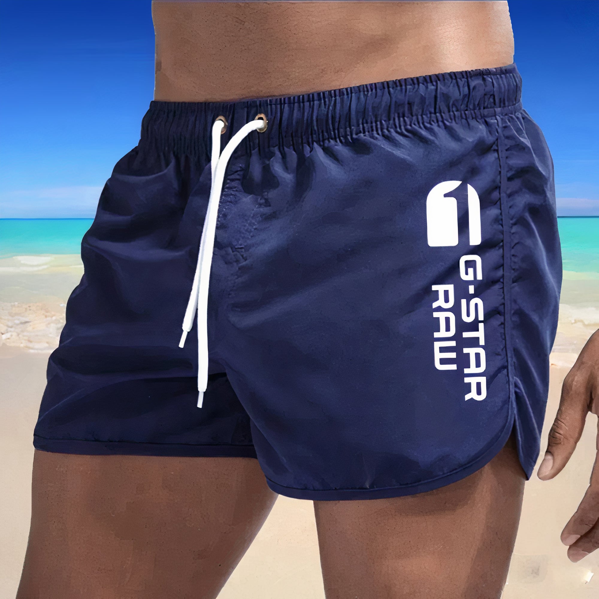 Aistis | Sneldrogende zwembroek voor heren - lichtgewicht, elastische taille, voor strand & sport