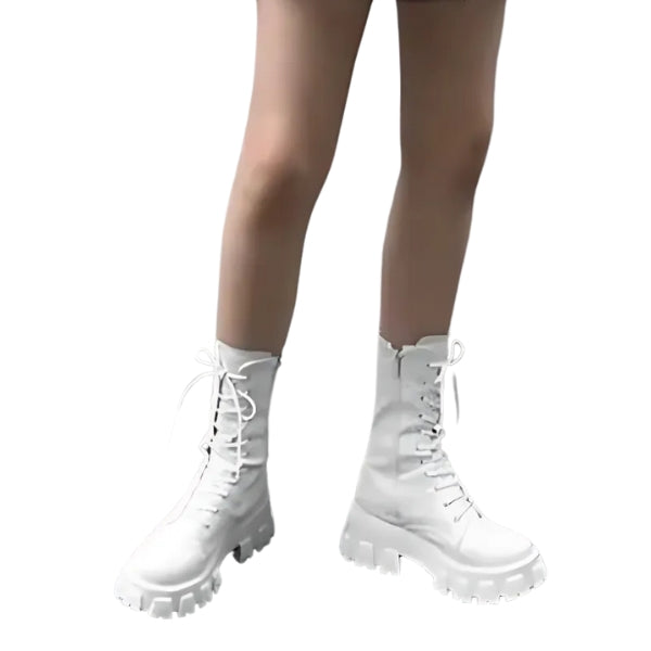 VogueStep | Chique veterlaarzen voor dames, stijlvolle herfst-/winter schoenen, streetwear & casual