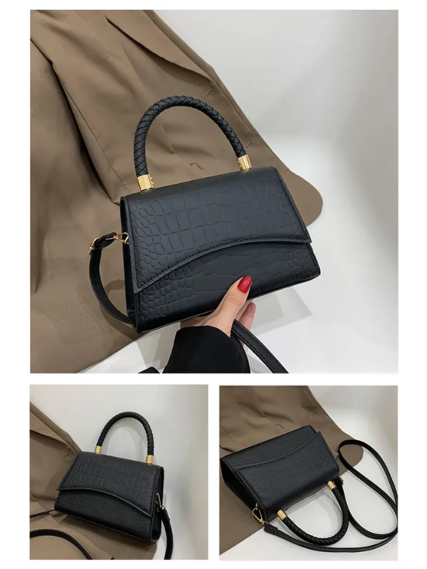 VelaBag | Kleine leren handtas – Elegante crossbodytas en tas met handvat voor dames, compacte designertas