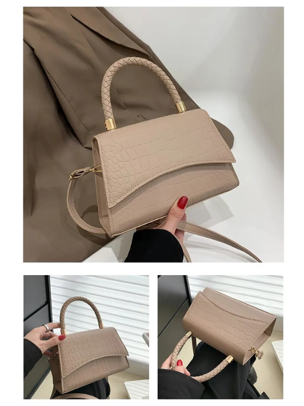 VelaBag | Kleine leren handtas – Elegante crossbodytas en tas met handvat voor dames, compacte designertas