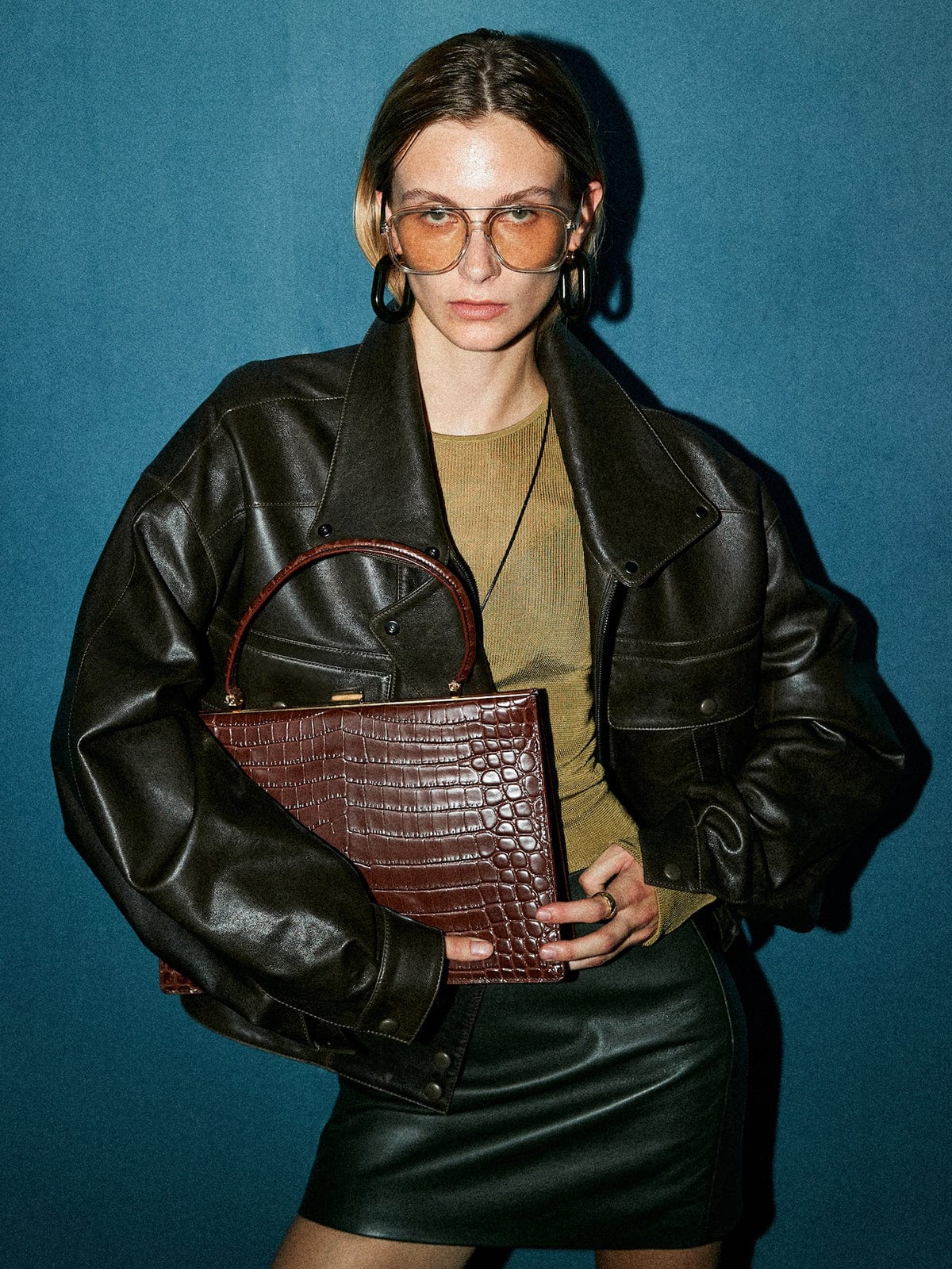 Cynelle | Multifunctioneel kunstleren damesjack – Casual warme bovenkleding