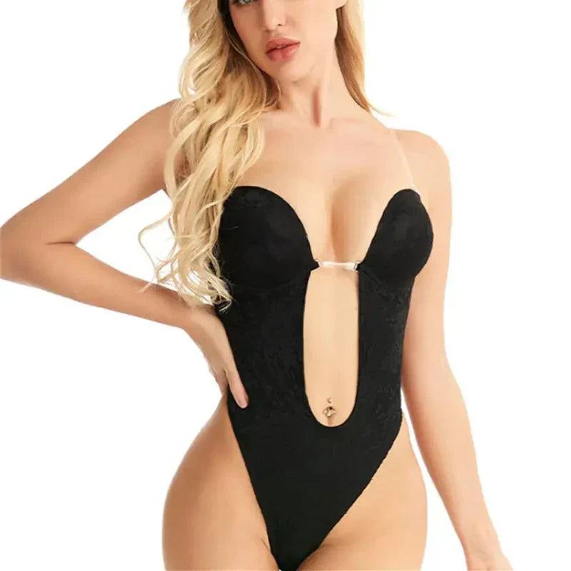 BareFit | Onzichtbare Shapewear zonder rug voor vrouwen - Diepe V-hals lichaamsvormer - 2 stuks