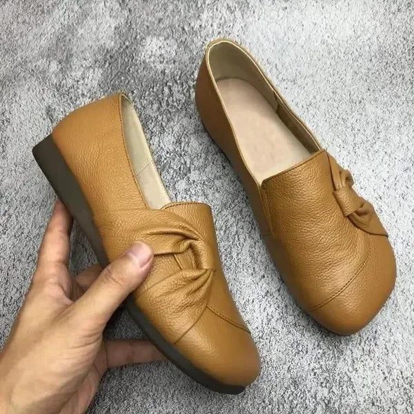 Velisse | Leren damesflats - Lichtgewicht, zachte slip-on casual schoenen