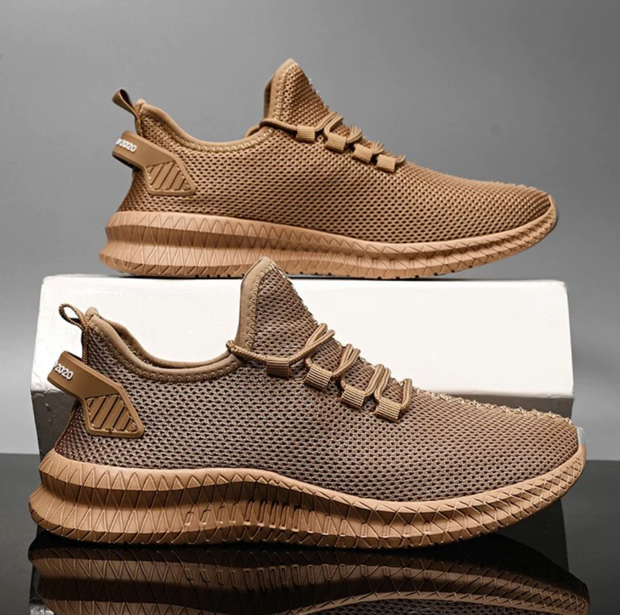 CushionRun | Orthopedische herensneakers - Ademend, lichtgewicht, comfortabele sportschoenen met demping