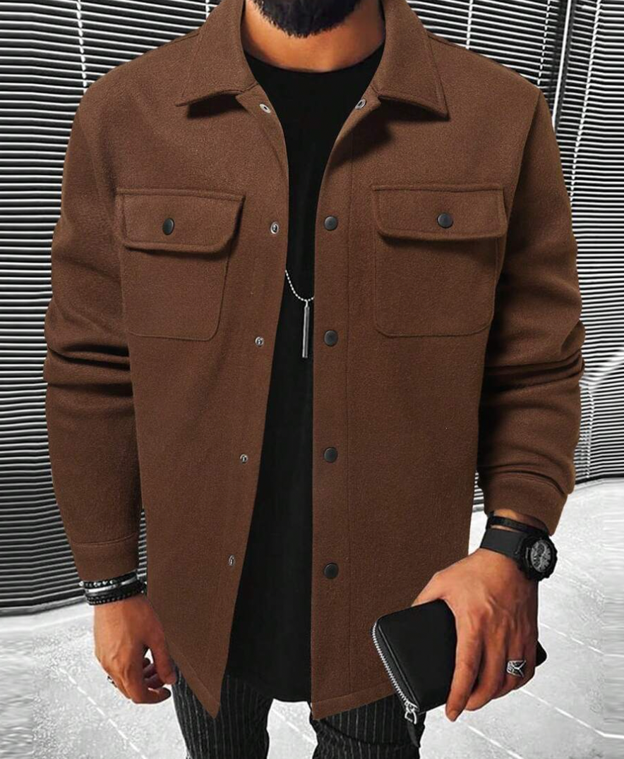 Sylric | Warme herenoverhemd met lange mouwen - Casual Flanellen Overhemd, Zachte Knusse Stof