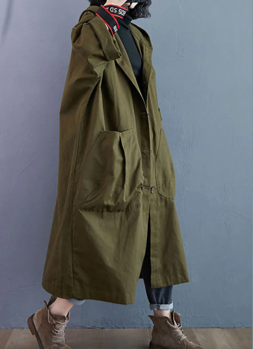 Noelia | Oversized herfstjas voor dames, lange warme casual jas, trendy bovenkleding