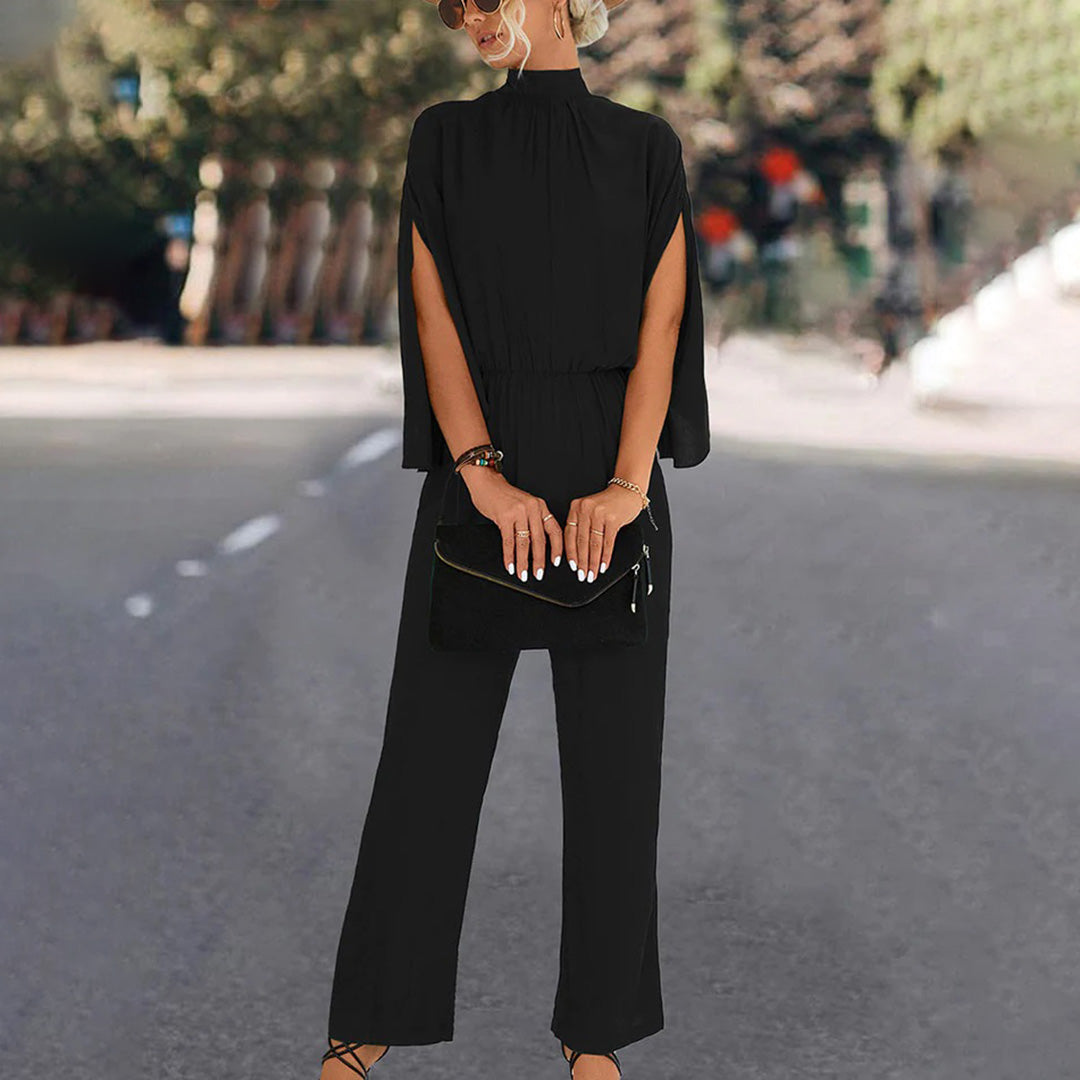 Eszter | Classy Jumpsuit met wijde pijpen en vleermuismouwen - Elegante damesmode