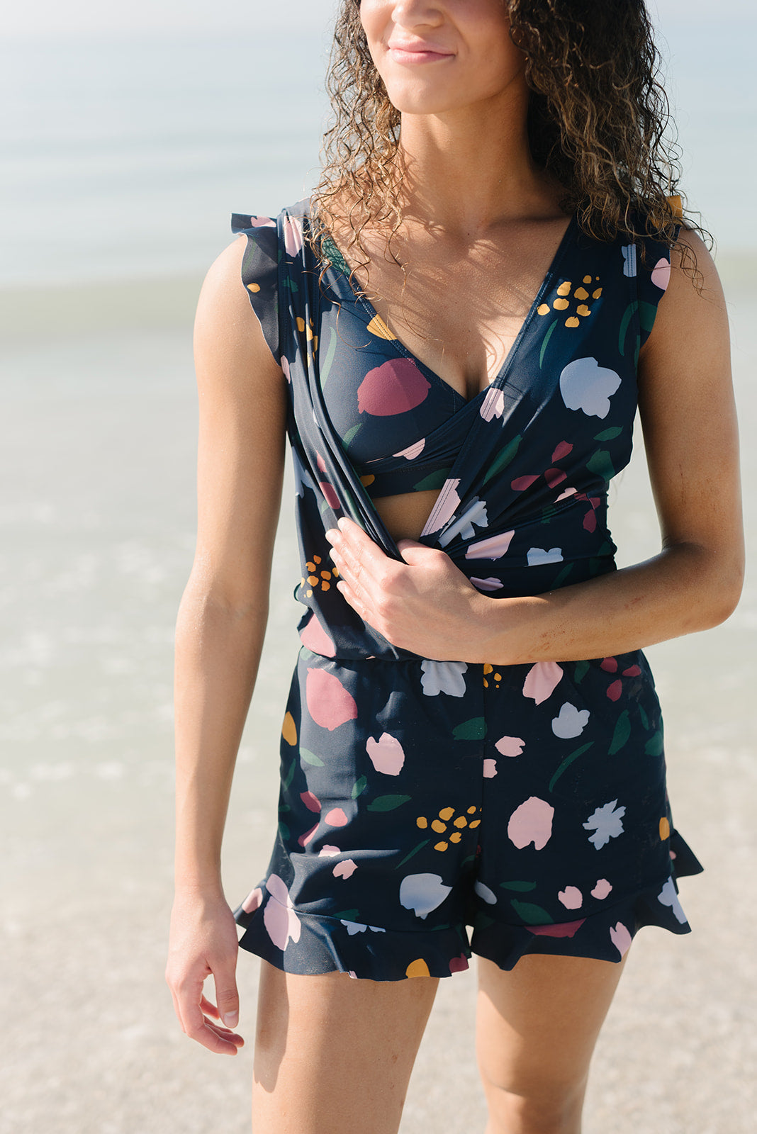CoastBelle | Dameszwempak Romper met Ingebouwde BH - Stijlvolle Bescheiden Zwemmode
