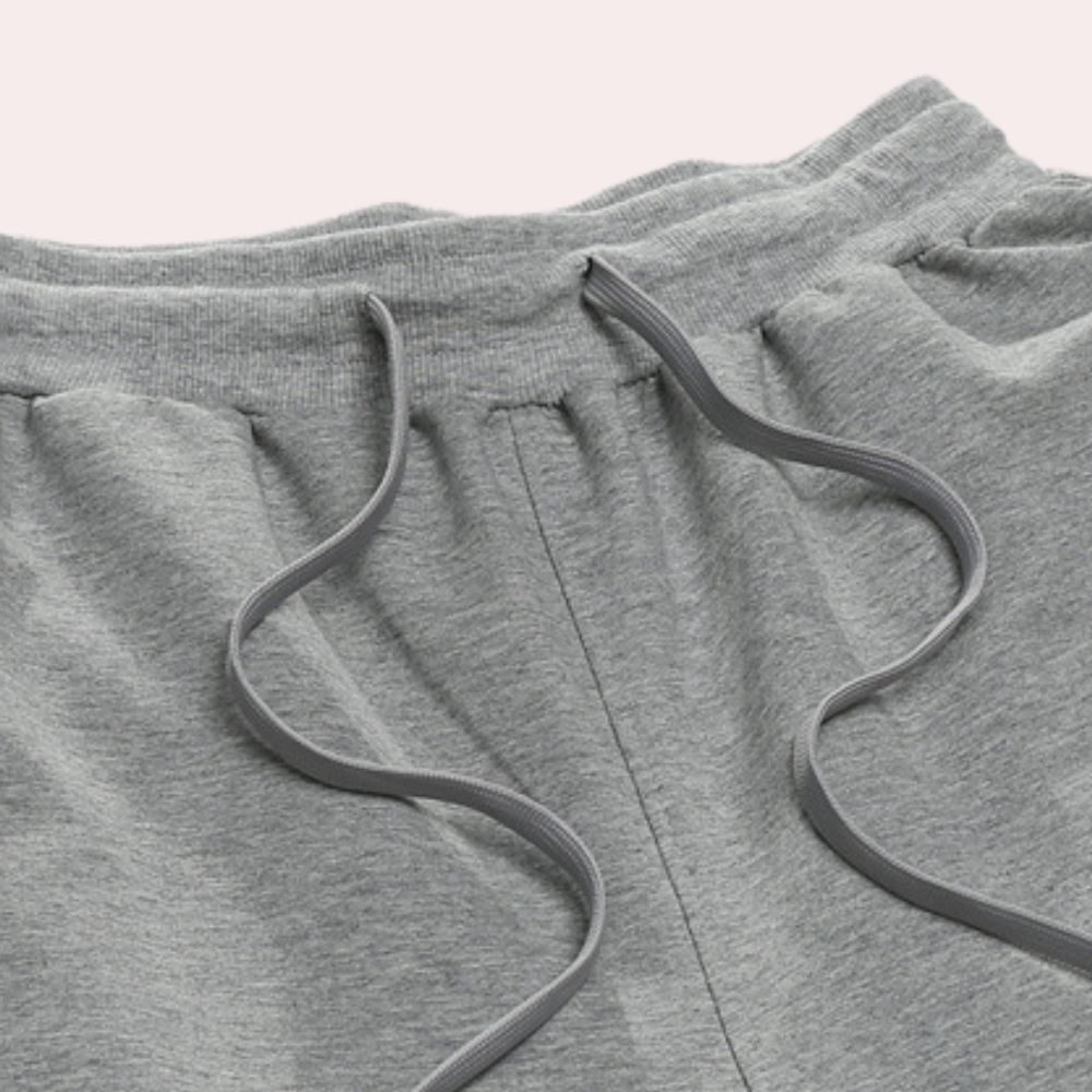 Syric | Katoenen joggingbroek voor heren - Ademende Slim Fit Sweatbroek met koord in de taille