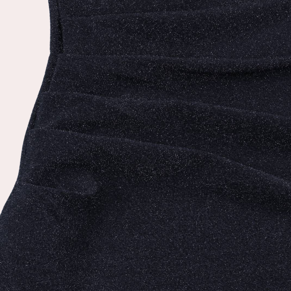 Vilja | Glitter Jurk voor Dames - Off-Shoulder Lange Jurk met Split