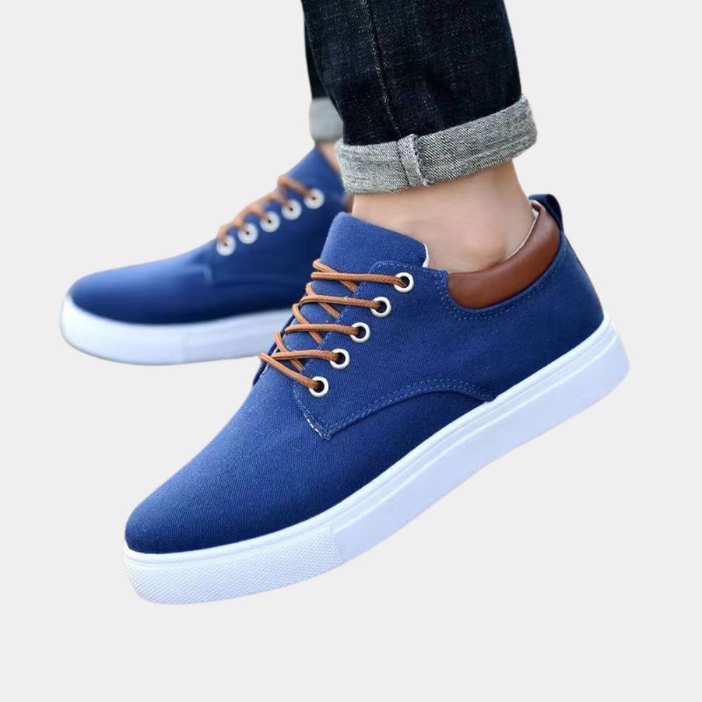 Urbanox | Heren Lage Top Canvas Sneakers - Lichtgewicht Casual Veterschoenen