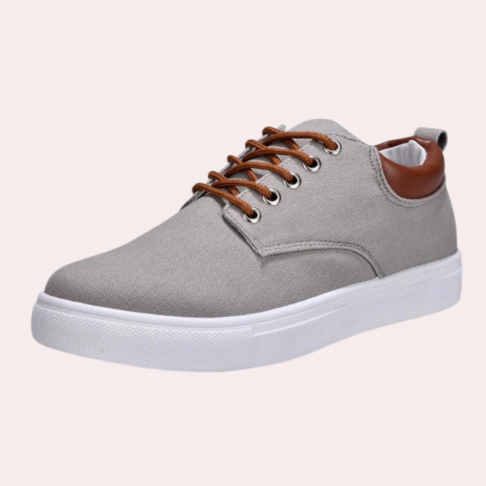 Urbanox | Heren Lage Top Canvas Sneakers - Lichtgewicht Casual Veterschoenen