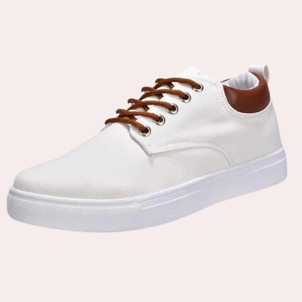 Urbanox | Heren Lage Top Canvas Sneakers - Lichtgewicht Casual Veterschoenen