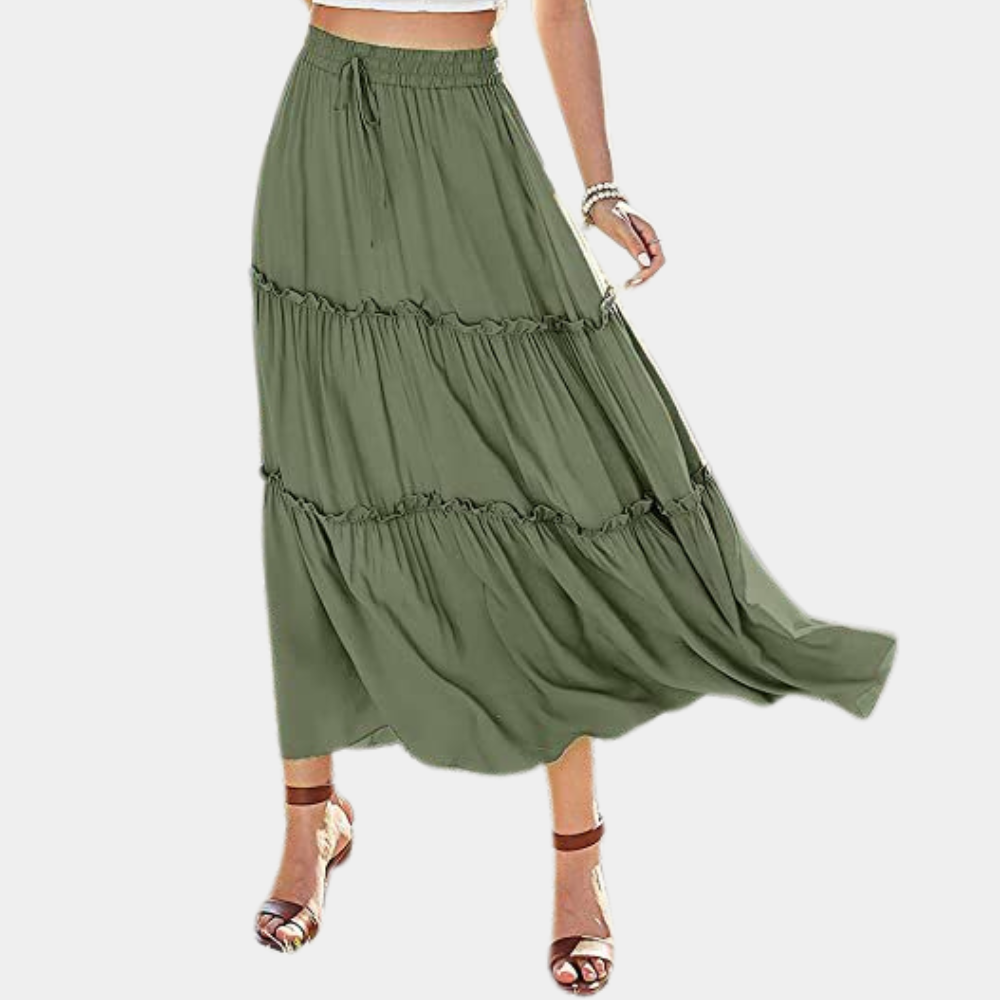 Esila | Lange Boheemse Rok voor Vrouwen - Flowy Boho Chic Stijl voor Casual Dragen