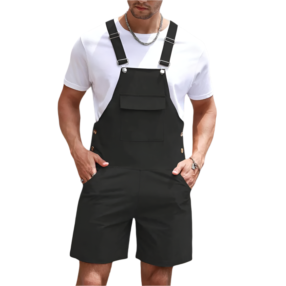 Juhani | Korte Utility-overalls voor heren - Lichtgewicht werkkleding voor de zomer