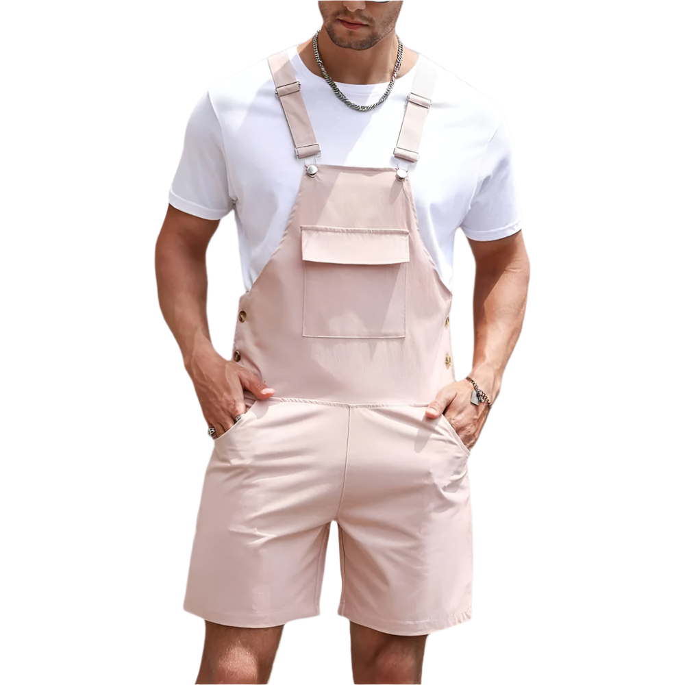 Juhani | Korte Utility-overalls voor heren - Lichtgewicht werkkleding voor de zomer
