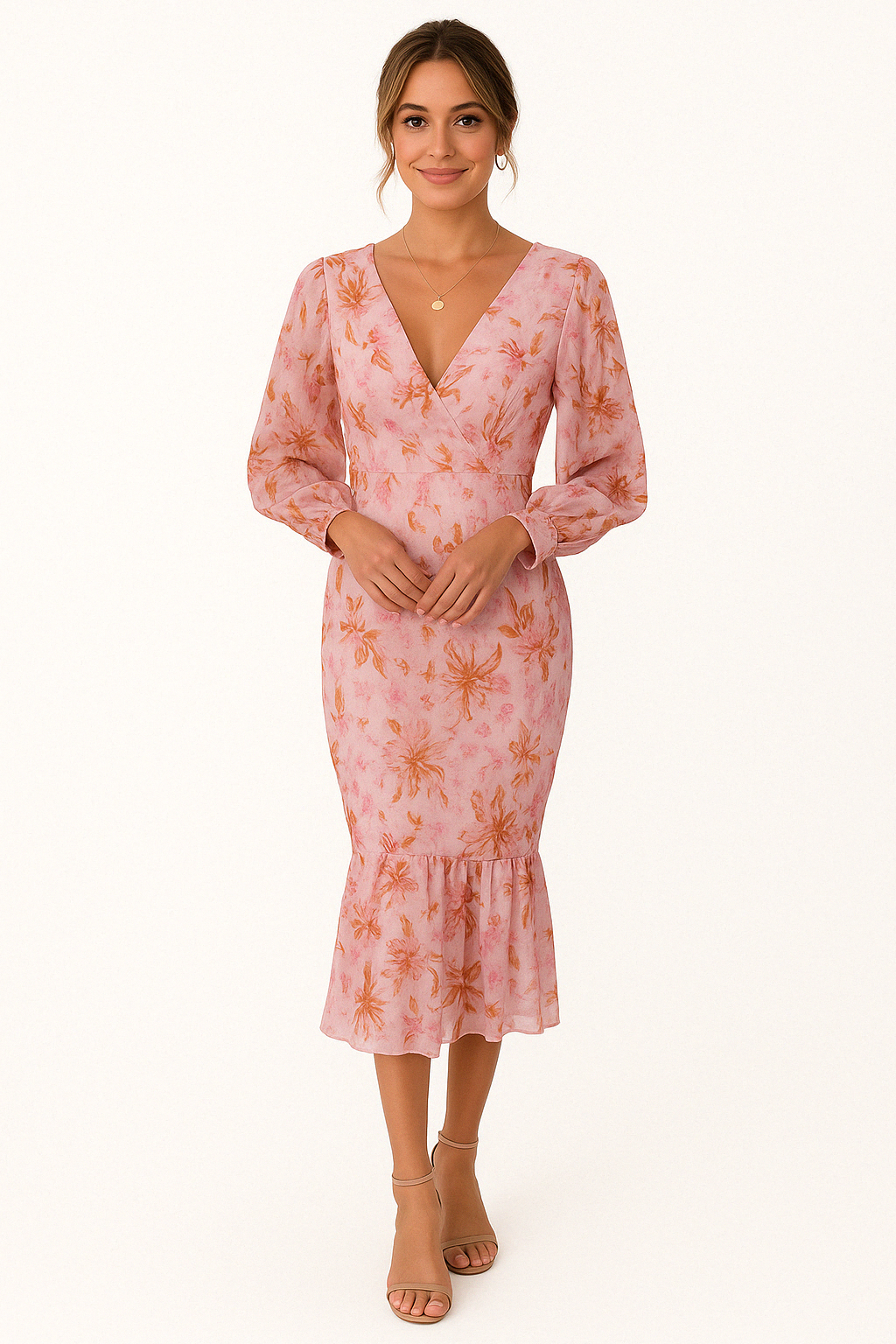 Tove | Bodycon jurk voor dames - Lange mouwen, ademende zomerjurk