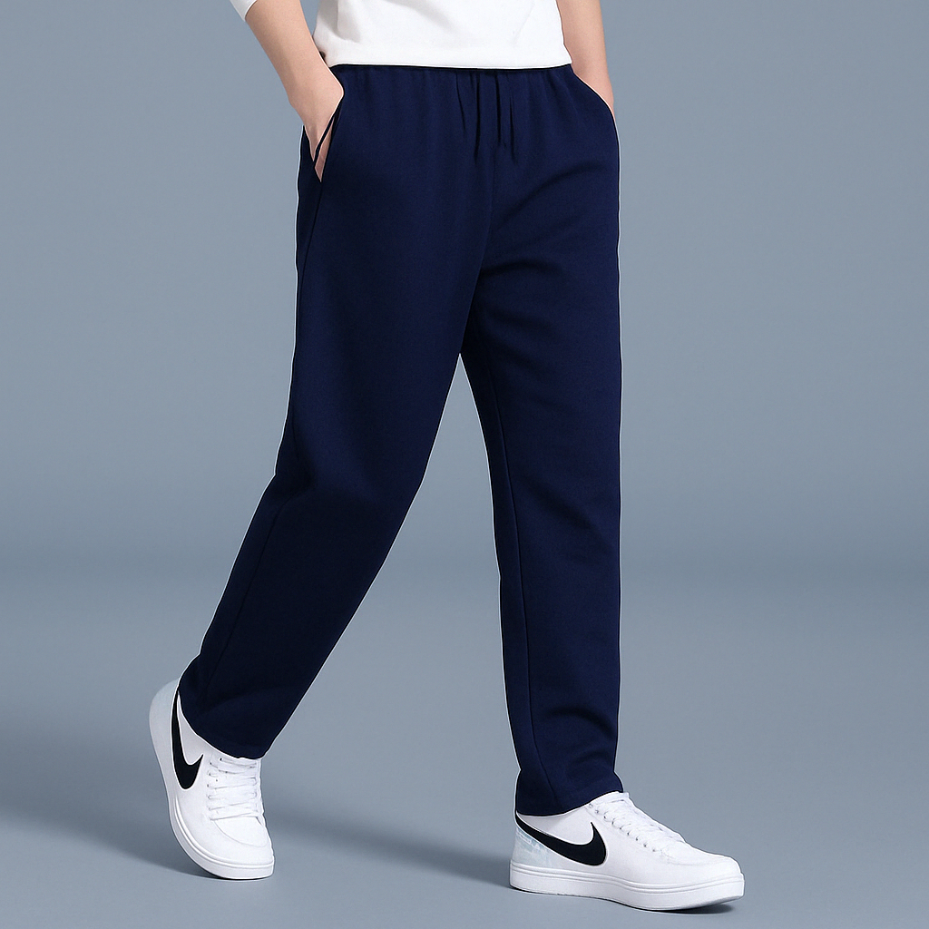 Syric | Katoenen joggingbroek voor heren - Ademende Slim Fit Sweatbroek met koord in de taille
