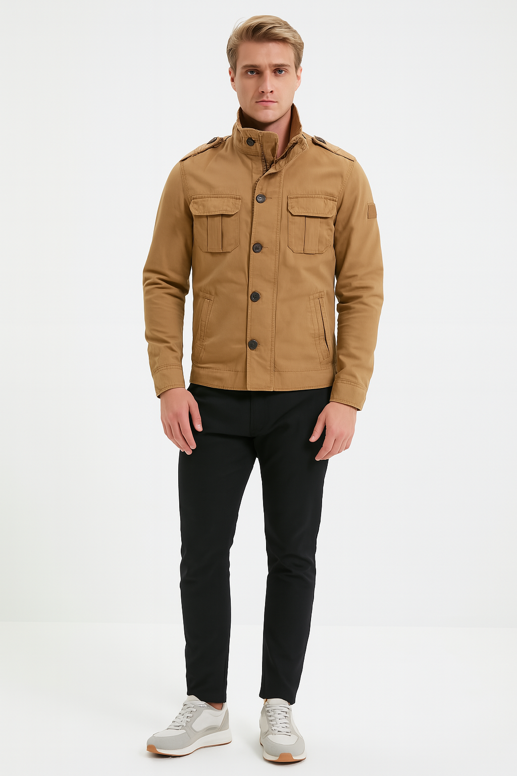 Geyric | Klassiek denim jack voor heren – ritssluiting, casual streetwear, lichtgewicht spijkerjasje