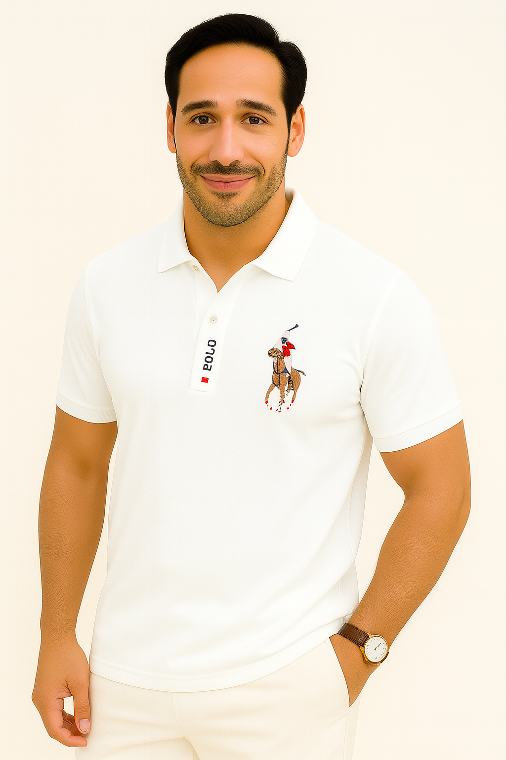 Quaric | Elegant casual poloshirt voor heren – Ademend katoen, korte mouwen, perfect voor werk en vrije tijd