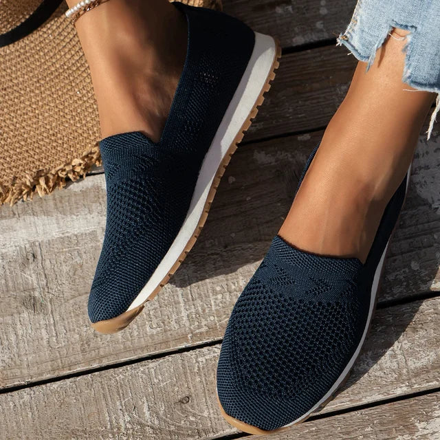 Breeza | Casual Vrouwen Slip-On Mesh Wandelschoenen - Ademend, Lichtgewicht