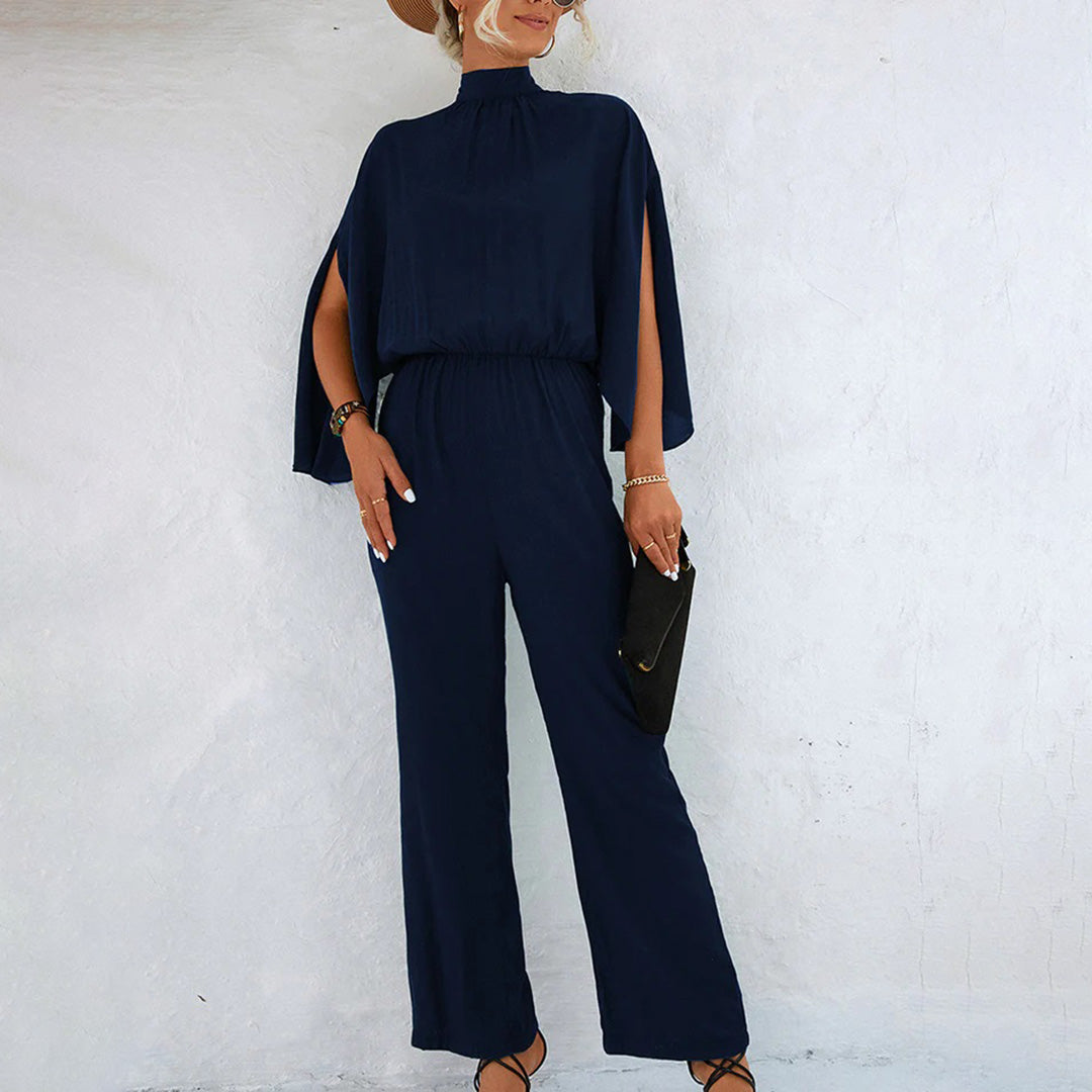 Eszter | Classy Jumpsuit met wijde pijpen en vleermuismouwen - Elegante damesmode