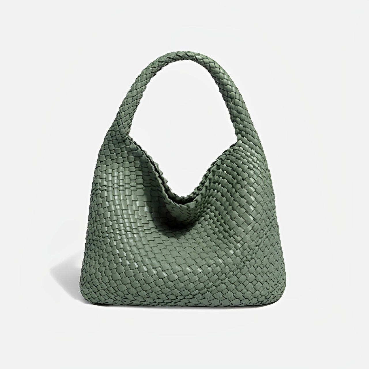 Luxora | Zachte leren bucket bag voor dames – Handgemaakte geweven luxe schoudertas