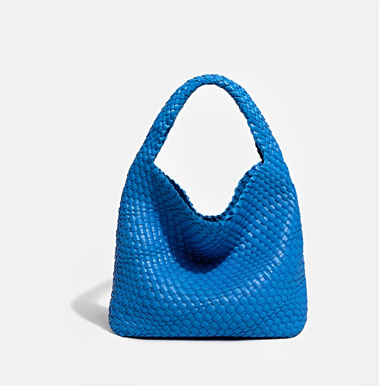 Luxora | Zachte leren bucket bag voor dames – Handgemaakte geweven luxe schoudertas