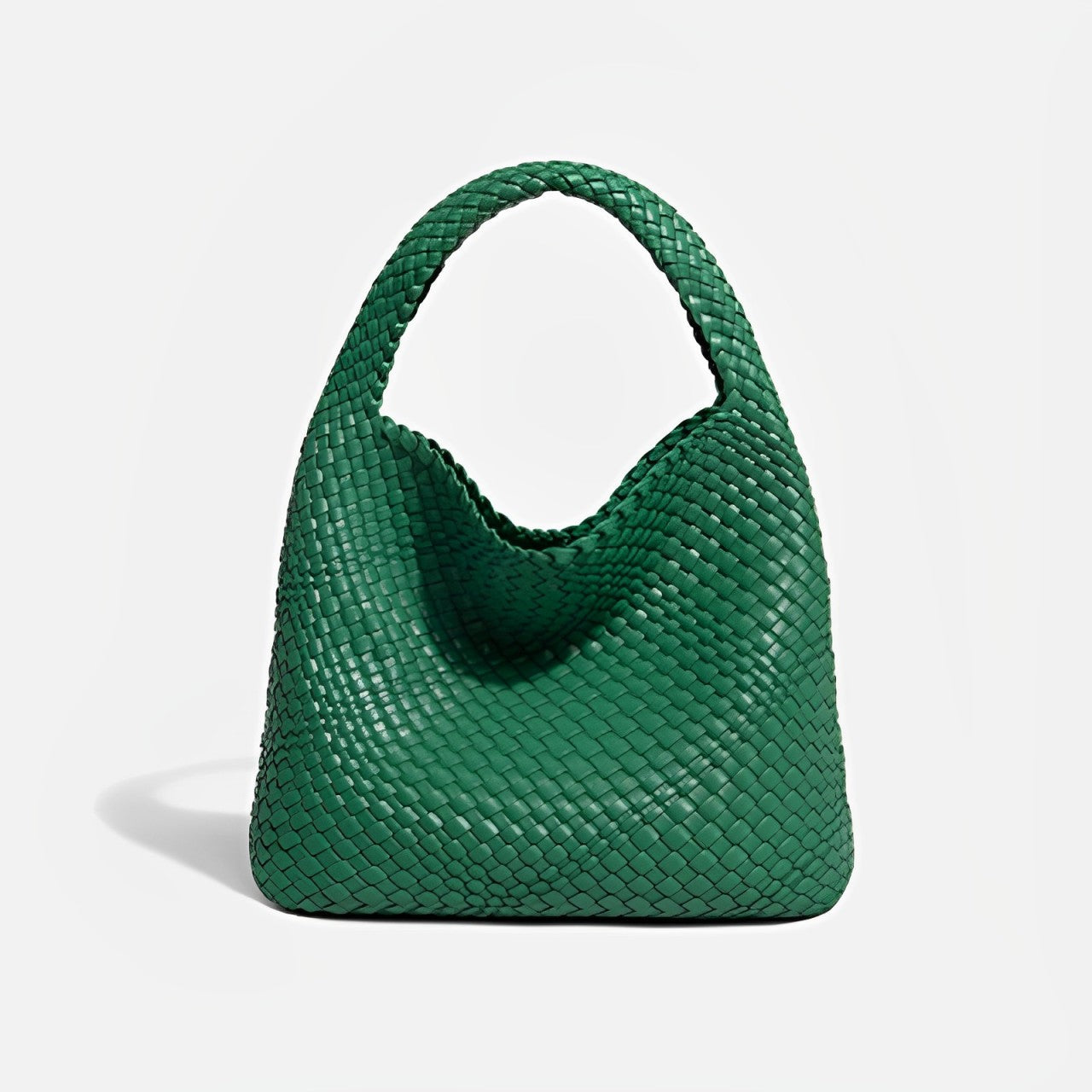 Luxora | Zachte leren bucket bag voor dames – Handgemaakte geweven luxe schoudertas