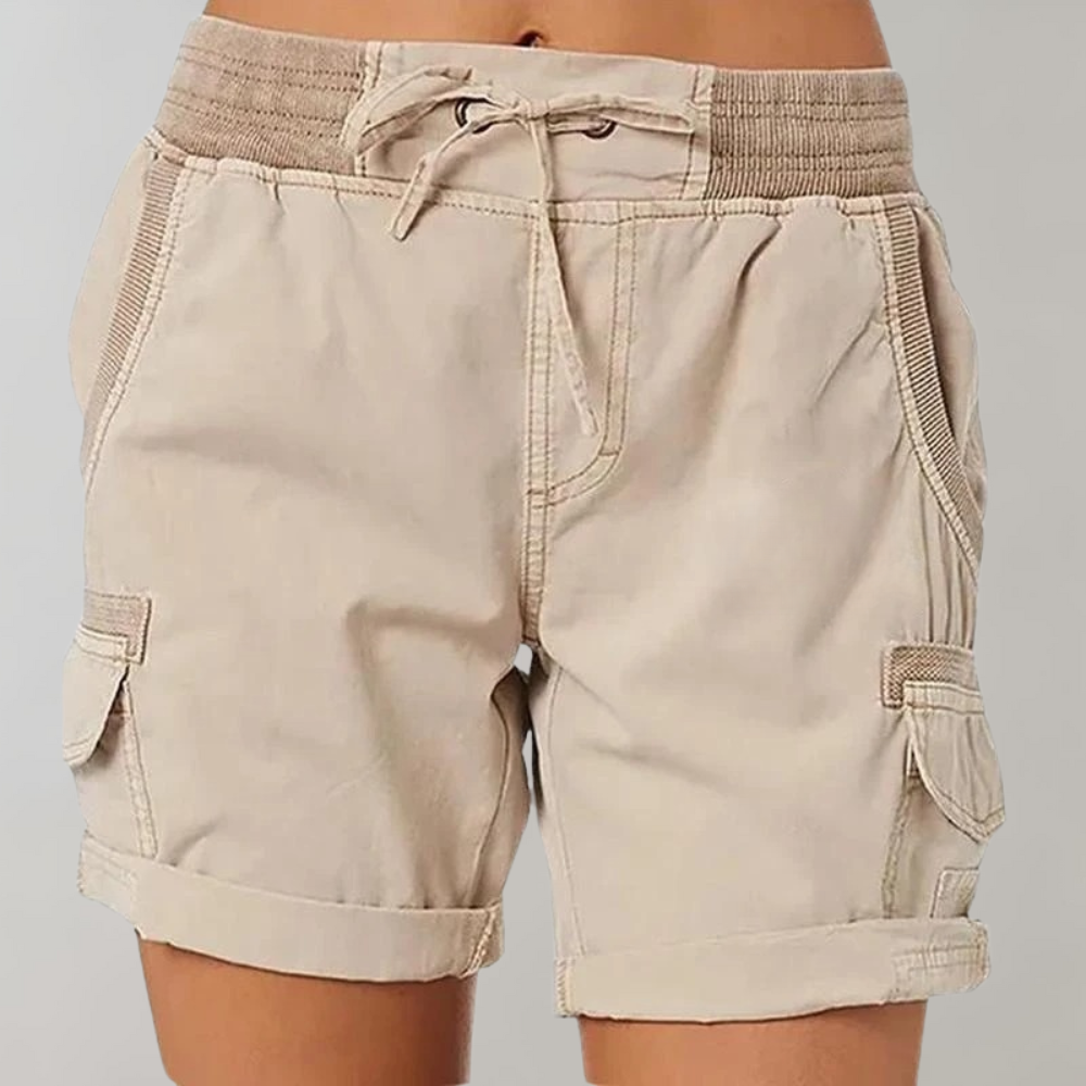 Alfrida | Casual Cargo Shorts voor dames met hoge taille en comfortabele pasvorm