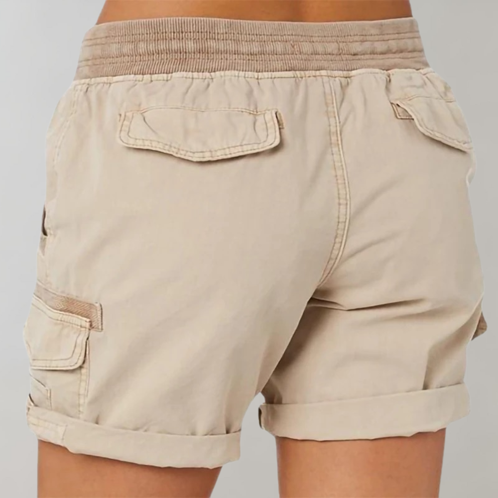 Alfrida | Casual Cargo Shorts voor dames met hoge taille en comfortabele pasvorm