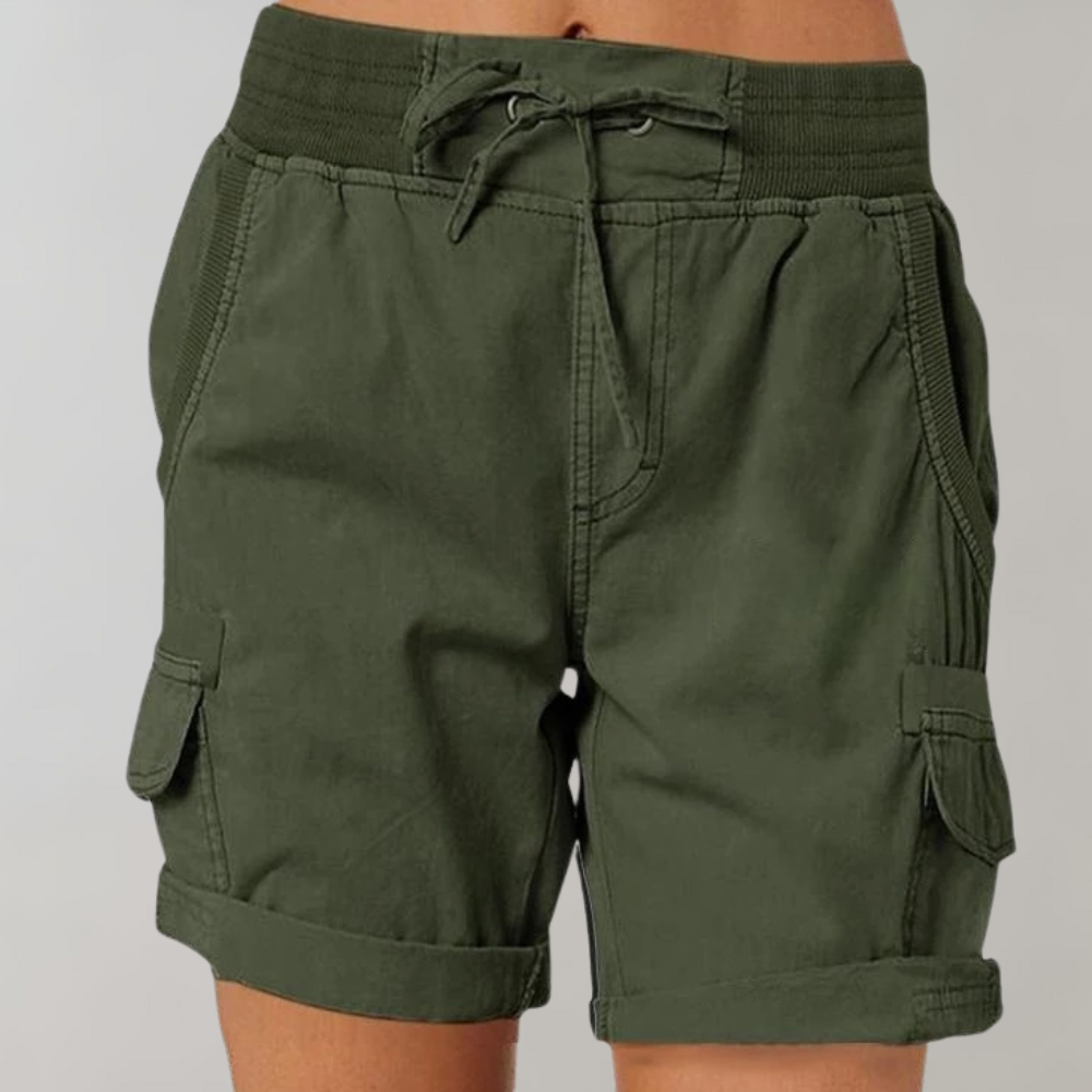 Alfrida | Casual Cargo Shorts voor dames met hoge taille en comfortabele pasvorm