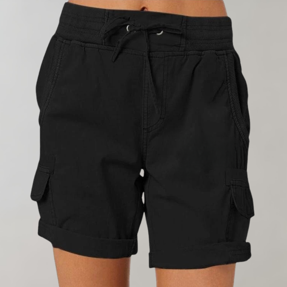Alfrida | Casual Cargo Shorts voor dames met hoge taille en comfortabele pasvorm