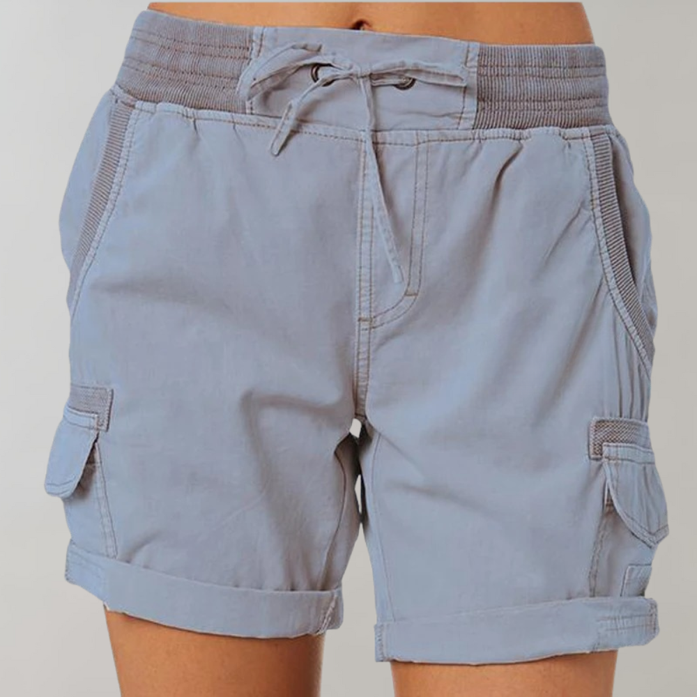 Alfrida | Casual Cargo Shorts voor dames met hoge taille en comfortabele pasvorm