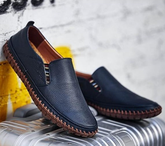 VeroStep | Orthopedische Leren Herenschoenen - Platte Casual Comfort Schoenen